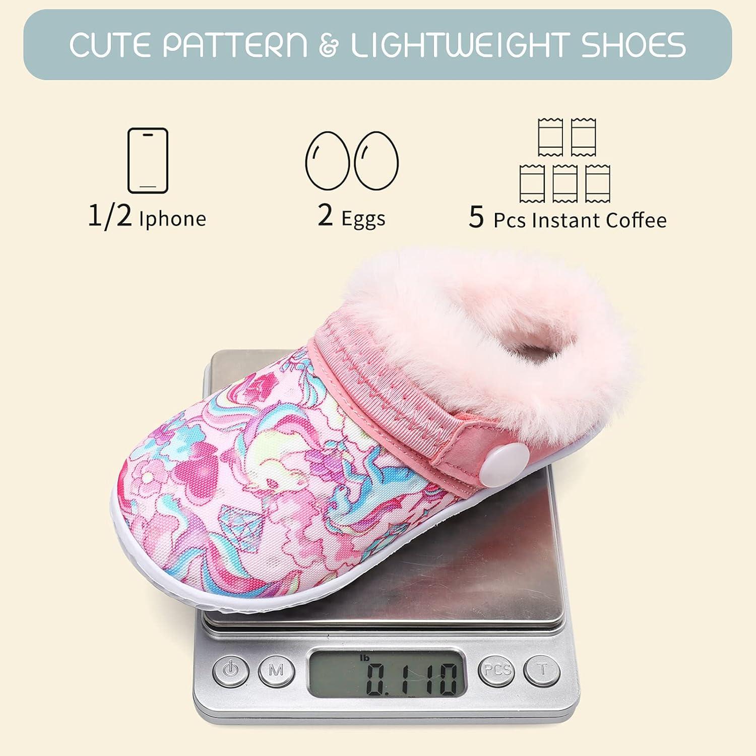 imageBARERUN Baby Girls Slipper Baby Boys Slipper Girls Slippers Boys Slippers Slippers for Babys Pink Toddler Size 556