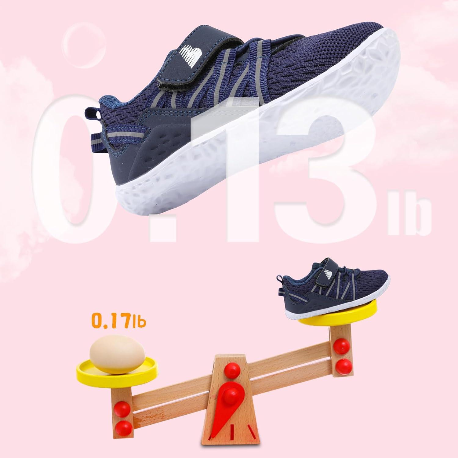 imageBARERUN Baby Sneakers Toddler Shoes Soft AntiSlip Sole Newborn First Walkers Infant Toddler Breathable Athletic Running ShoesBlue