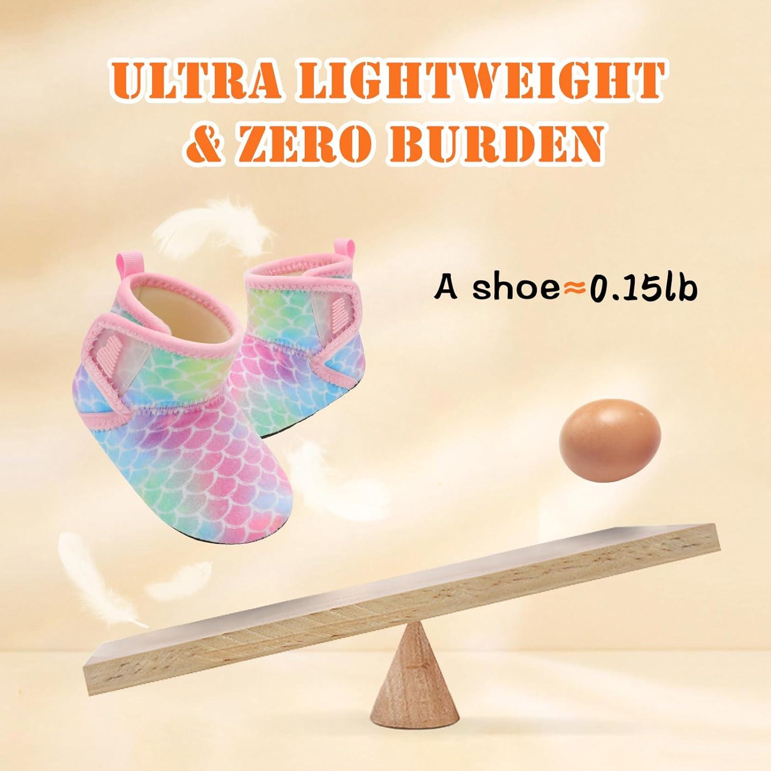 imageBARERUN Toddler Slippers Girls Boys House Shoes Baby Winter Booties Plush Cozy Kids House Slipper Warm Lightweight Infant Walking Shoes SocksBlue Fish