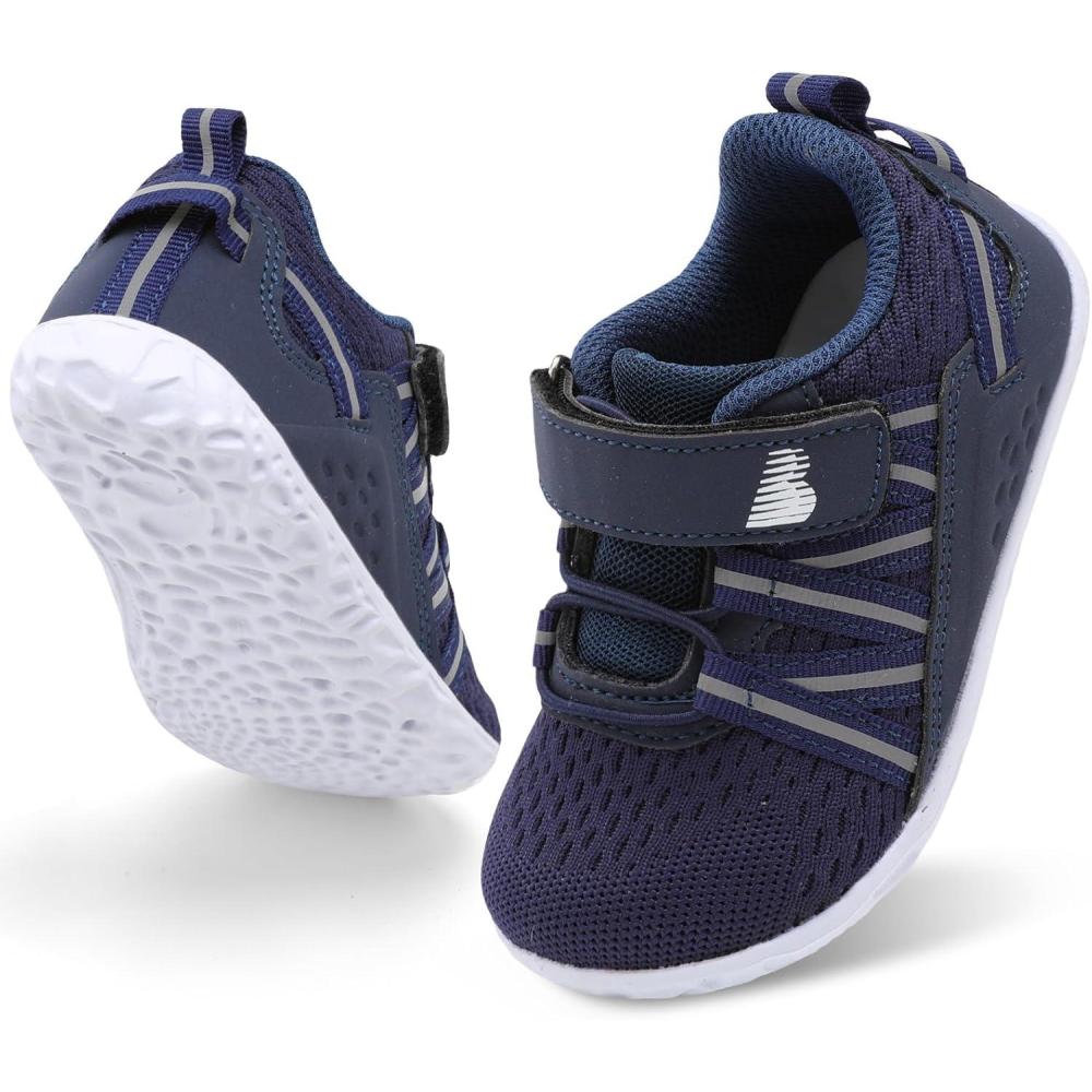 imageBARERUN Baby Sneakers Toddler Shoes Soft AntiSlip Sole Newborn First Walkers Infant Toddler Breathable Athletic Running ShoesBlue