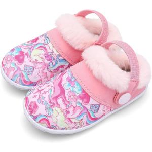 BARERUN Baby Girls Slipper Baby Boys Slipper Girls Slippers Boys Slippers Slippers for Babys Pink Toddler Size 5.5-6