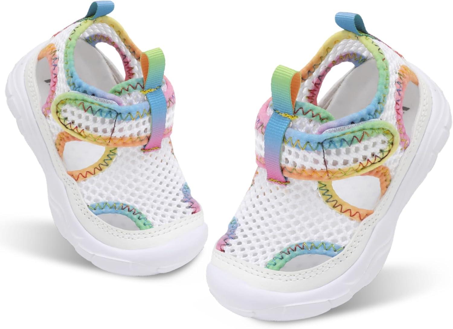 imageBARERUN Kids Water Shoes Boys Girls Barefoot Aqua Socks for Swim Surf Pool Beach Sport Lightweight Breathable Sandal Athletic SlipOn Sneaker for Toddler Outdoor IndoorWhitechanage
