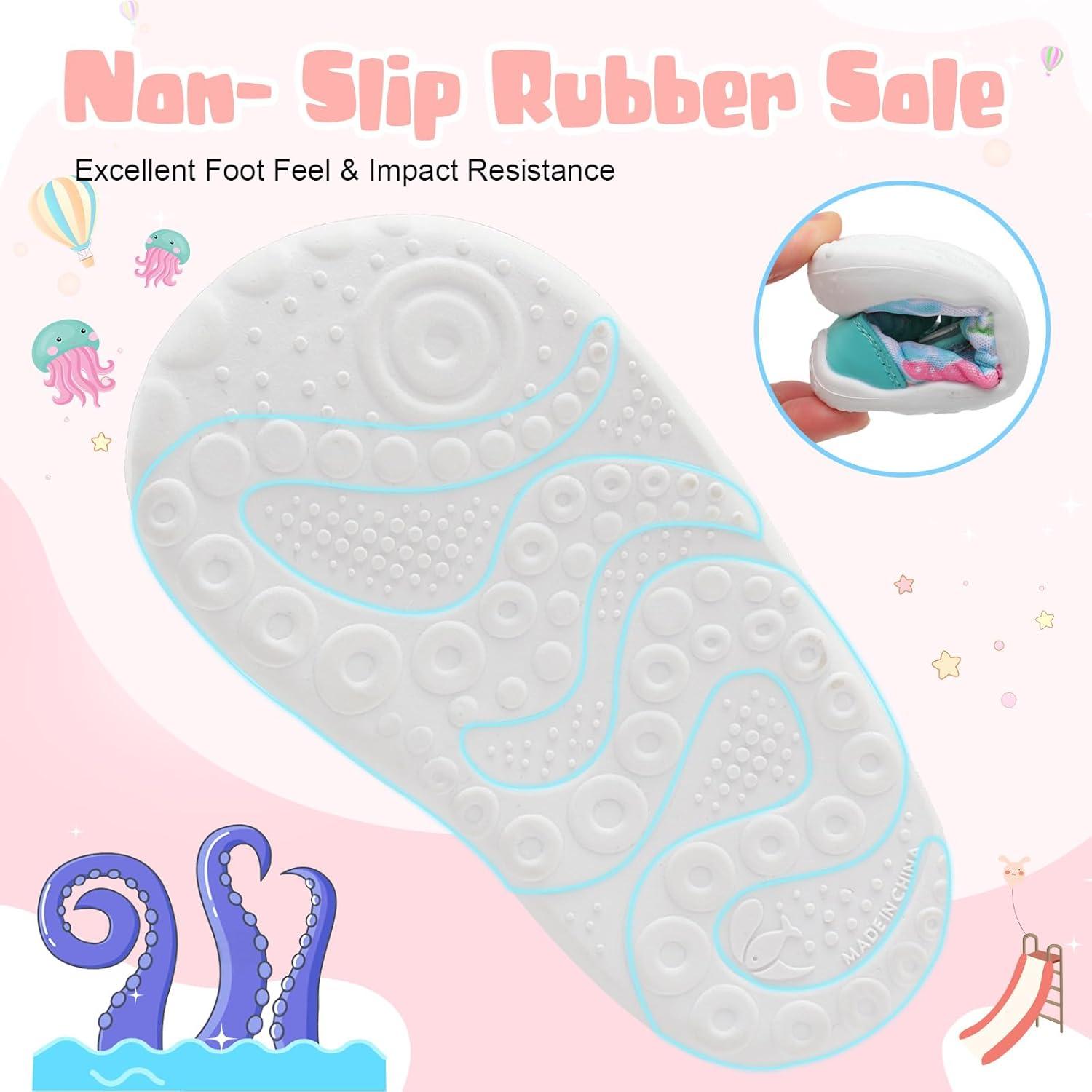 imageBARERUN Toddler Water Shoes Barefoot Water Shoes for Kids Baby Wide Aqua Socks with Arch Support QuickDry Breathable Boys Girls Sandals Walking Shoes for Beach Swim Pool ShoesCowry