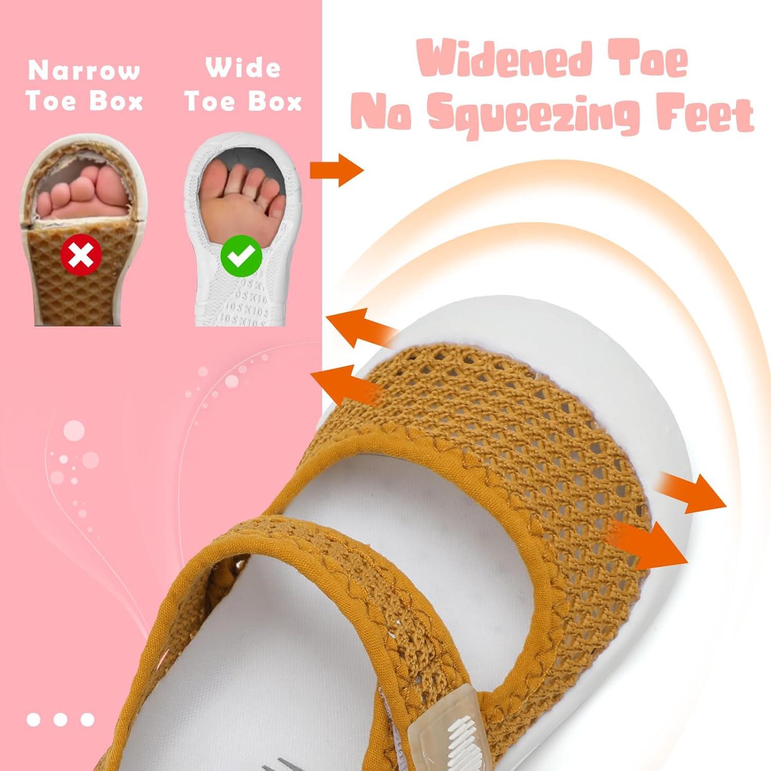 imageBARERUN Toddler Water Shoes Barefoot Water Shoes for Kids Baby Wide Aqua Socks with Arch Support QuickDry Breathable Boys Girls Sandals Walking Shoes for Beach Swim Pool ShoesKnit Brown