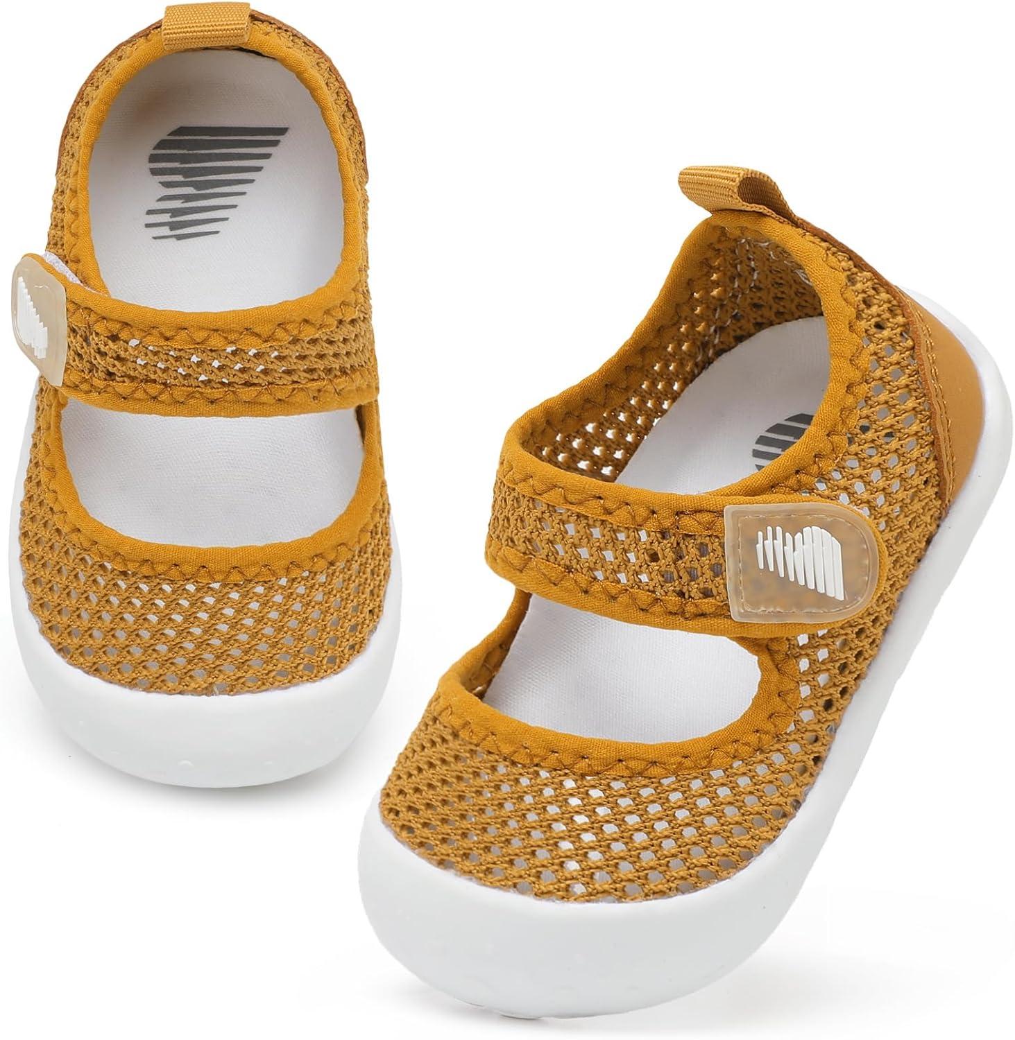 imageBARERUN Toddler Water Shoes Barefoot Water Shoes for Kids Baby Wide Aqua Socks with Arch Support QuickDry Breathable Boys Girls Sandals Walking Shoes for Beach Swim Pool ShoesKnit Brown