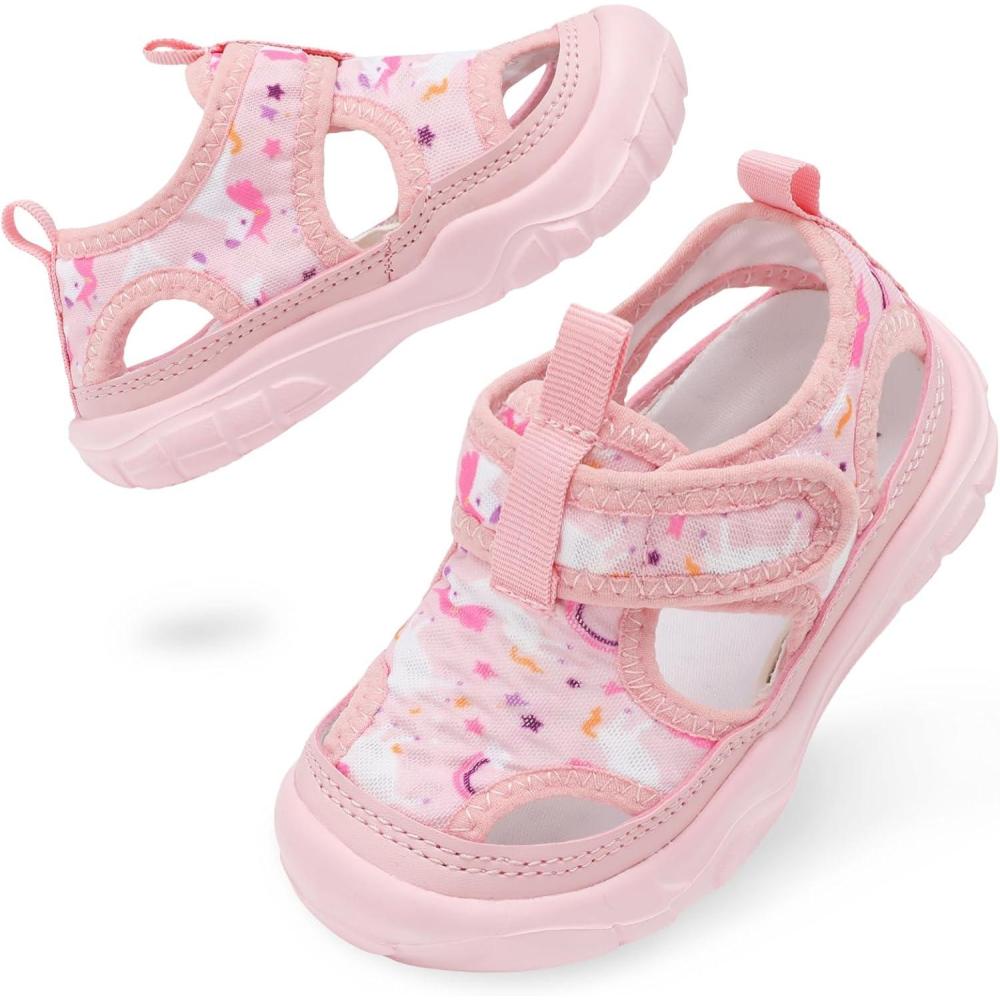 imageBARERUN Kids Water Shoes Boys Girls Barefoot Aqua Socks for Swim Surf Pool Beach Sport Lightweight Breathable Sandal Athletic SlipOn Sneaker for Toddler Outdoor IndoorHorse